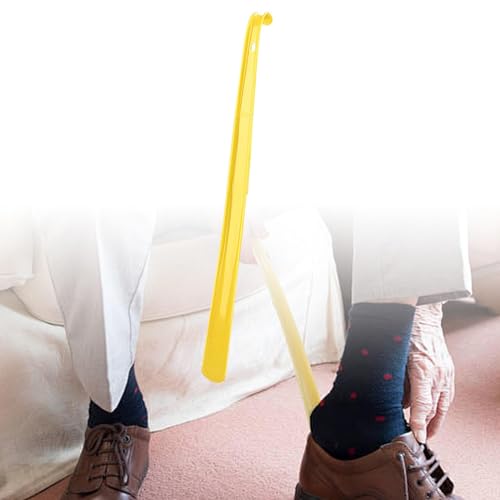 Manche de chausse-pied avec trou de rangement contre le mal de dos