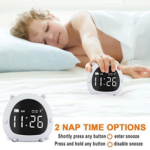 Evetto Alarm Clock For Kids, Digital Toddler Ok To Wake Clock With Snooze & Night Light For Boys Girls Bedroom #TOP3