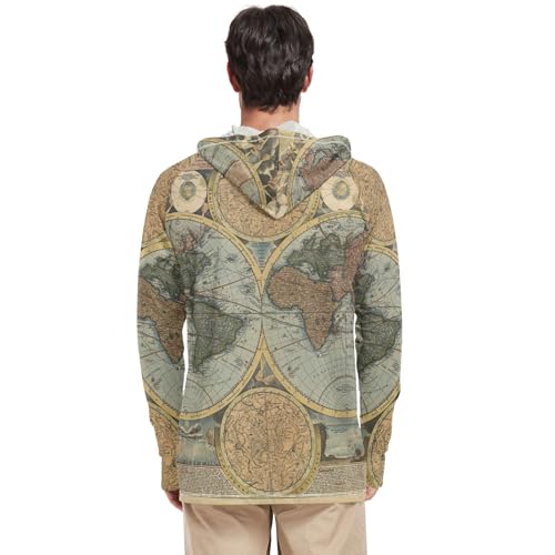 Poeticcity Men's Rash Guard Shirts Hoodie, UPF 50+ Long Sleeve Swimsuit Top Suit S-XXL3