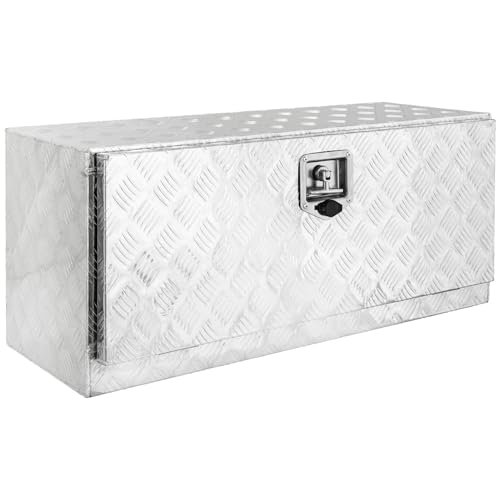 Trucky Coffre de timon en aluminium 91×35×40 cm avec serrure et clé