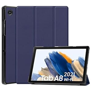 HYMY Hülle für Samsung Galaxy Tab A8 2021 (10.5″) hülle- Flip Case Cover Schutzhülle Samsung Galaxy Tab A8 2021-Navy
