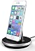 Encased Desktop Lightning Charging Stand, MFI Certified iPhone Charger (Adjustable) Case Friendly Design - Aluminum/Black (Compatible to Apple iPhone 6/ iPhone 6S)
