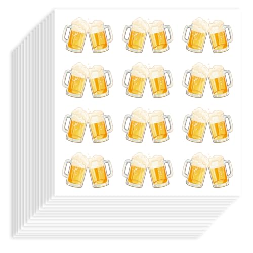 Hobbspring Lot de 240 autocollants pour bière - 2,54 x 1,83 cm - En papier autocollant - Étanche - Pour scrapbooking, journal, sacs cadeaux