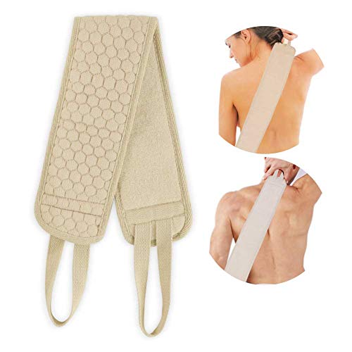 Exfoliating Back Scrubber for Shower for Men and Women - Bath Back Scrubber - Double-sided Back Scrubber - Lotion Applicators - Deep Clean & Invigorate Your Skin