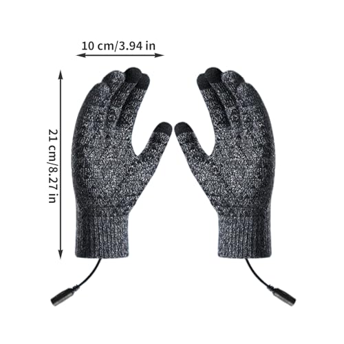 Aquecidas para Exterior,Mitenes Térmicas de Inverno com Toque em Ecrã - Mitenes à Prova de com 3 Mod