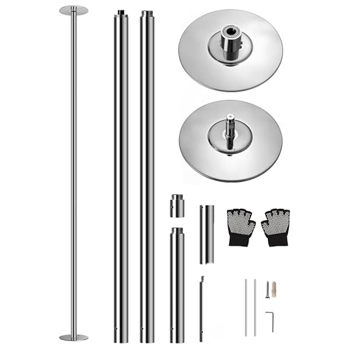 SereneLife Professional Upgrade Spinning Dance Pole - Portable & Removable
