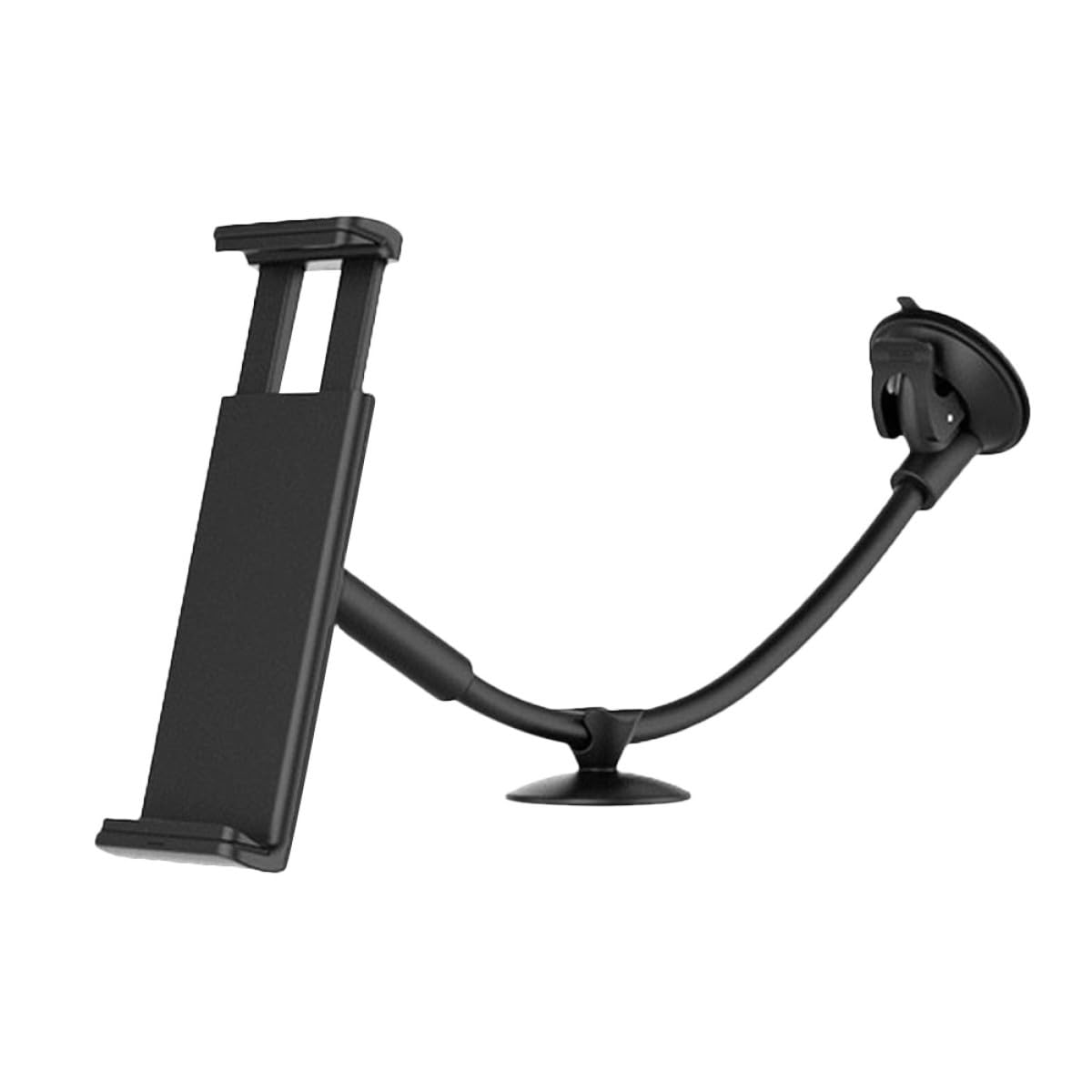 Healeved Supporto per Telefono Auto Ventosa Nero, Braccio in Silicone Antiscivolo, Previene Vibrazioni, per Smartphone e Tablet in Auto