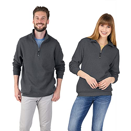 Image of Charles River Apparel Men's Crosswind Quarter Zip Sweatshirt