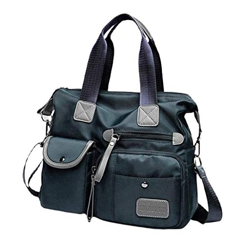 #N/A Bolsa Feminina De Nylon Resistente à água Mensageiro Em Cruz Bolsa De Ombro - Azul