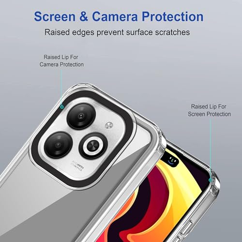 Image of amazon basics Back Case Cover for Infinix Smart 8 HD (TPU + PC Transparent)