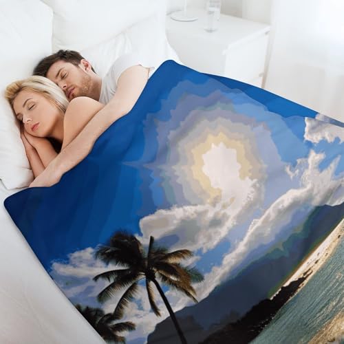 Couverture en molleton douce 127x152 cm pour canapé et lit