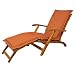 Produktbild indoba IND-70486-AUDC Deck Chair Auflage Premium, extra Dicke Polsterauflage für Liegestuhl mit Reißverschluss, 190 x 50 x 9 cm, Terra