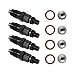 4PCS TD27 Engine Fuel Injectors Compatible With NISSAN NAVARA TD27 D21 2.7L Auto Parts