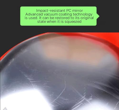 Miroir de circulation incassable grand angle 45cm pour une visibilité totale - 4