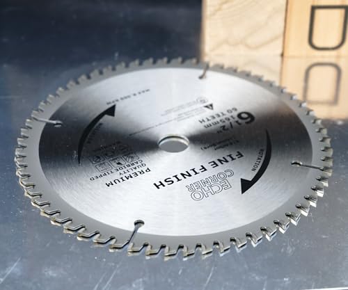 165mm (16mm bore) Wood Cutting Circular Saw Blade, 60-Tooth, 165x1.4x2.2x16Hx60T, also compatible with 15.88mm (5/8") bore 6.5" Saw Blade