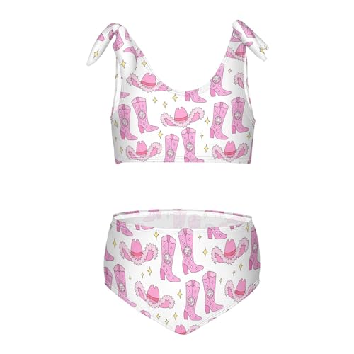 Image of Girls Swimsuit Two Piece Swimwear Bikini Set Beach Sport Bathing Suit for Girls 3-12T