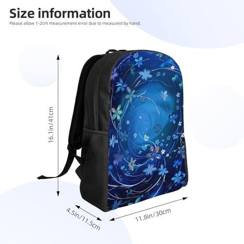 Sac à dos PC 15" noir et bleu étanche pour travail et cours