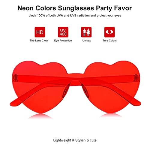 Heart Glasses Heart Shape Sunglasses for Valentine Mardi Gras Summer Women's Party Favor3