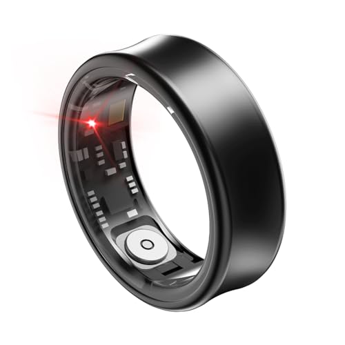 Smart Ring Anello Fitness Tracker per Uomo Anelli Intelligenti per Donna Andrid iOS SR05 Ring Impermeabile Salute Bluetooth 5.1 Ossigeno Sangue Stress