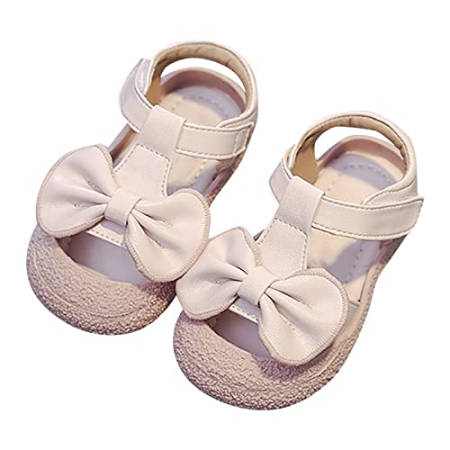 Toddler Girls' Shoes Wrapped Toe Bow Decorated Sandals Soft Bottom Beach Shoes Princess Shoes Size 3 Sandals2