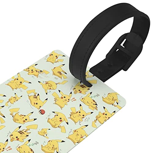 Yellow Anime Luggage Tag Name For Id Card With Detachable Wrist Strap Baggage Tags For Travel Funny Baggage Privacy Bag Tags For Girls Boy Kids Luggages 1Pc #TOP2