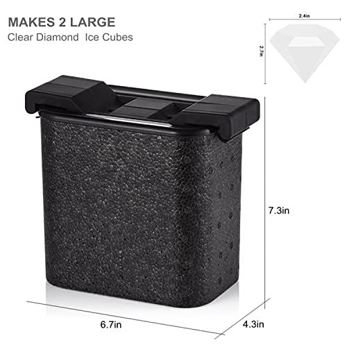 Molde de Hielos Diamante Transparente Helpcook miniatura 3