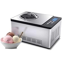 Whynter Ice Cream Maker Machine Automatic 2.1 Qt. with Built-In Compressor, LCD Digital Display &amp; Timer, No Pre-Freezing, I
