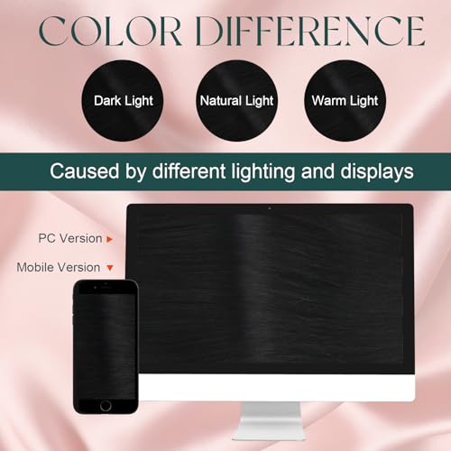 Image of Easyouth Jet Black U Tip Hair Extensions, 22 Inch 50G 50S, for Wedding