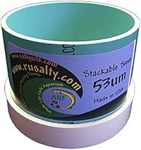 Sieve 53 um Micron Mesh 4 Inch Diameter Stackable Aquarium Sieve.
