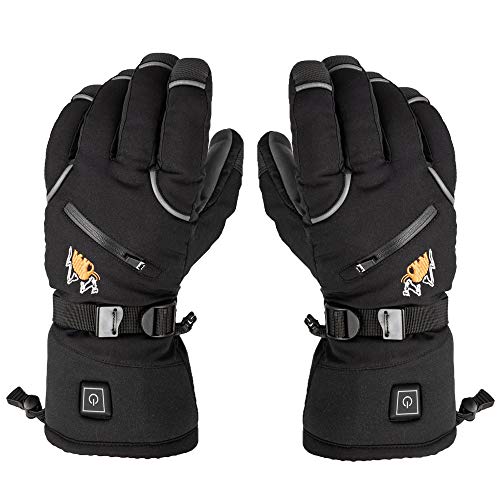 American Mammoth Heated Gloves for Men & Women -Electric Heated Warm Ski Hiking Cycling Motorcycle Winter Mountaineering Outdoor Hunting Gloves | Raynaud & Arthritis Relief | Works Up to 6 Hours