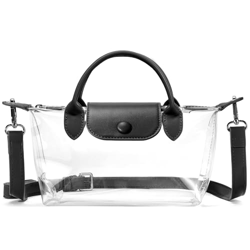Image of BOSTANTEN Clear Bag for Stadium Approved Crossbody Purse Handbags for Concerts Sports Events