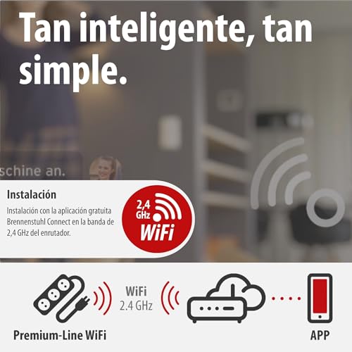 Regleta Enchufes WiFi Brennenstuhl de 6 Tomas con Proteccion 6