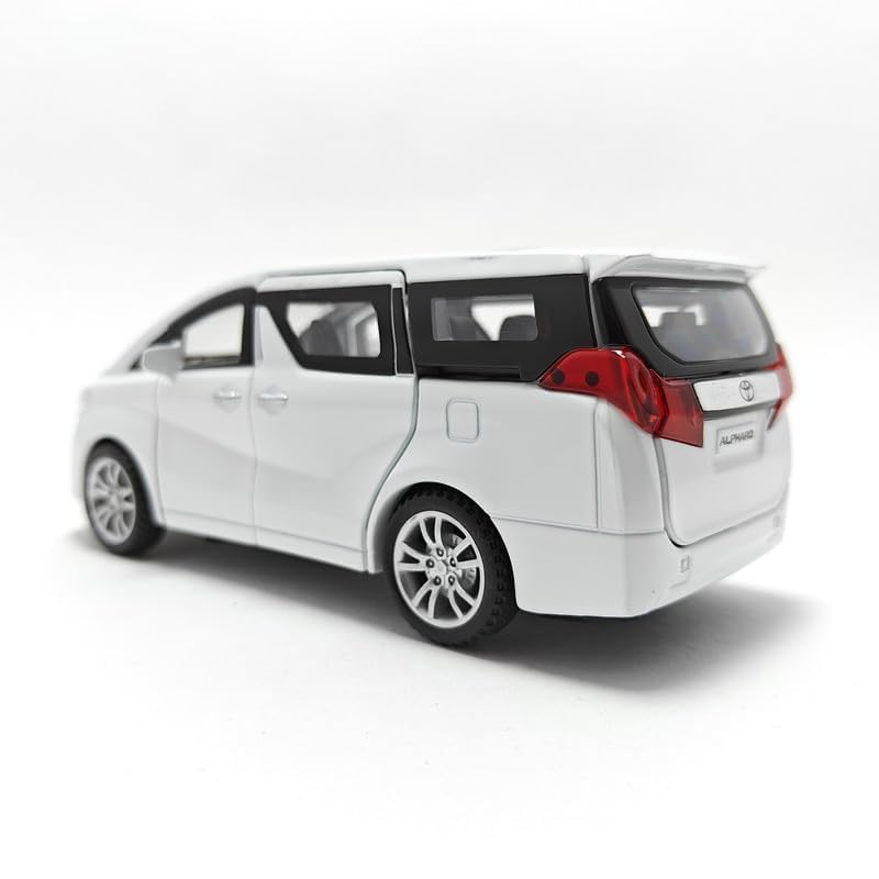Image of DEOXY Big 1 /24 Alphard LM300 Alloy Pull Back Metal Collectible Toy Car with Light and Sound Toy Vehicle Door Can be Opened