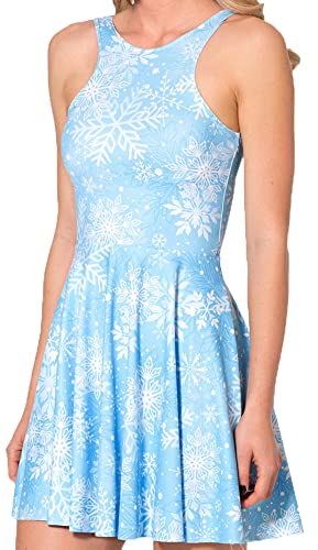 Image of Sister Amy Printed Elastic Sleeveless Shaping Breathable Camisole Skater Dress