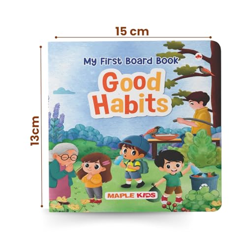 Image of Good Habits for Kids - Illustrated Board Book for Children - Manners Book - Inculcate Kindness, Discipline, Fitness and Exercise - Early Childhood Education - Age 2 - 6