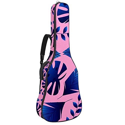 Housse guitare basse et électrique rose tropical avec rembourrage épais