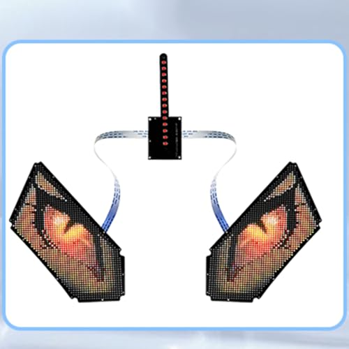 Module de panneau LED programmable 60 x 96 yeux, écran d'affichage, application mobile, contrôle du texte, animation, édition d'images pour sac à dos de voiture, rassemblements – vue 7