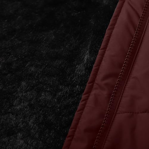 Chaqueta de invierno para mujer con chaleco acolchado largo ajustable 6