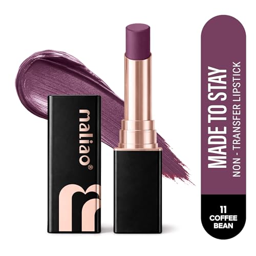 Image of Maliao Made To Stay Lipstick | Non-Transfer Lipstick | Matte Finish | Long-Lasting & Smudge-Proof Formula | Comfortable All-Day Wear | Coffee bean | 3.8g