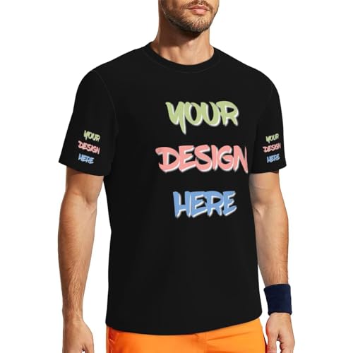 Custom T Shirts for Men Custom Shirt 4-Sided Printing Personalized Tshirts add Logo Text Photo2