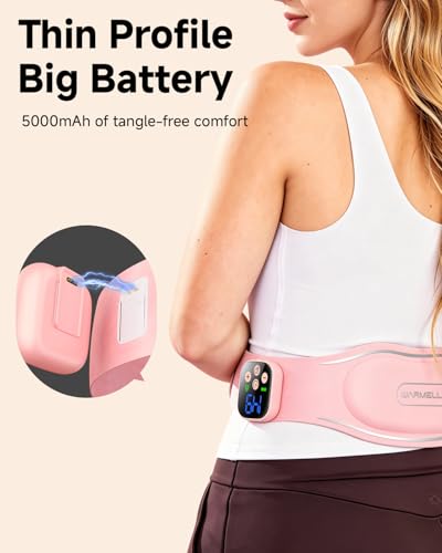 Image of Heating Pad for Period Cramps, Portable Heating Pad for Back - Instant Soothing Menstrual Cramp Relief, Cordless Heating Pads Rechargeable - FSA Eligible and HSA Eligible