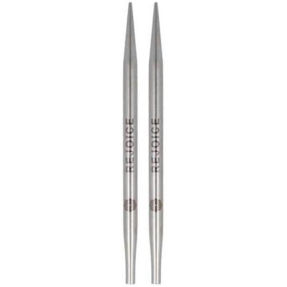 KnitPro The Mindful Collection Interchangeable Circular Needles 4" (10cm), Silver, Needle - 4.00mm