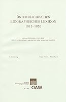 Osterreichisches Biographisches Lexikon 1815-1950, 66. Lieferung: Toply Robert - Tuma Karel 3700177933 Book Cover