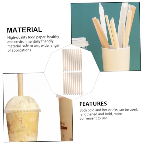 VALICLUD Pitillos Desechables de Papel 20 cm Pack 100 miniatura 3