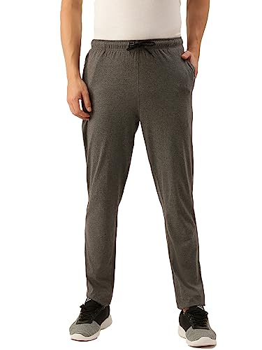 Image of Macroman M-Series Modern Track Pants, in Cotton-Rich Fabric, Trackpant for Men with Secure Zip Pocket