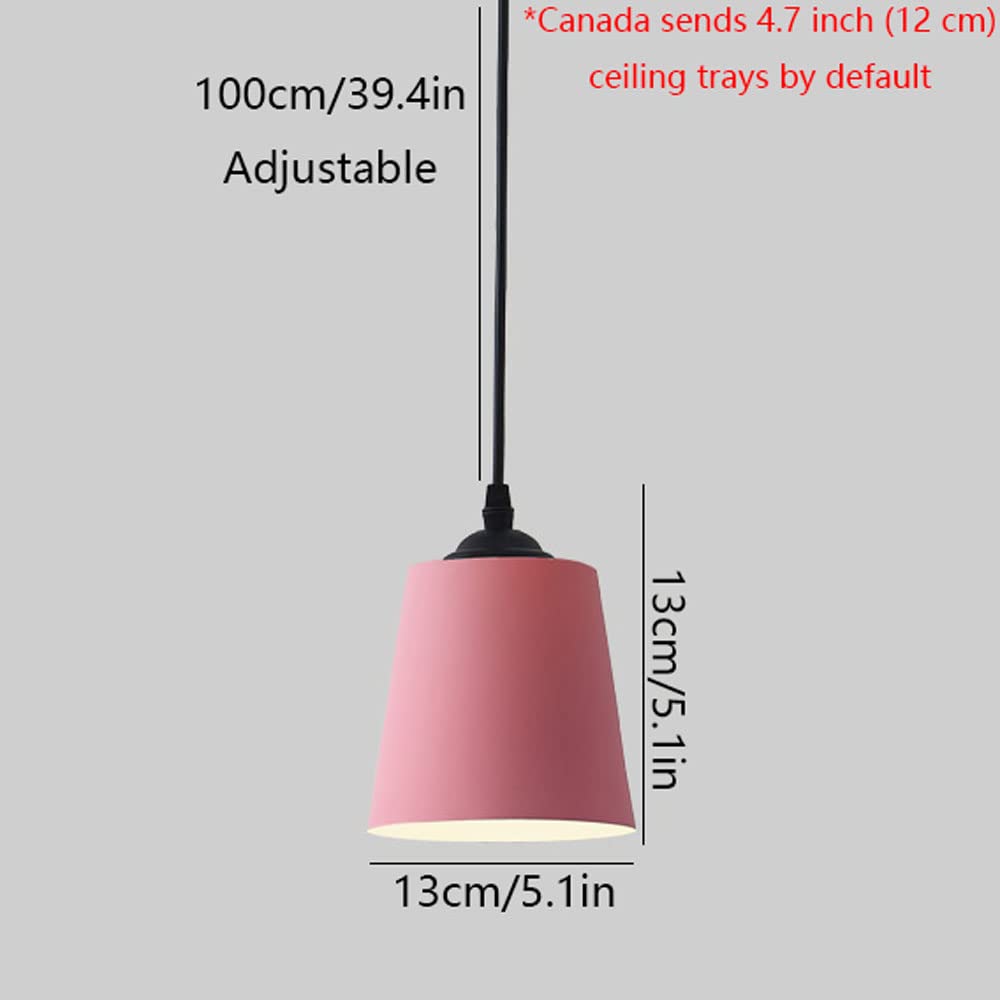 Pantalla De Pasillo Minimalista con Personalidad, Decoración De Iluminación De Vestidor E26/E27, Lámpara Colgante De Granja Macaron, Lámpara Colgante De Dormitorio Creativa Nórdica