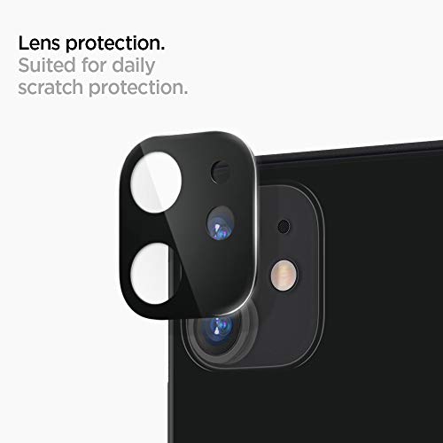 Image of Spigen Tempered Glass Camera Lens Protector Black For Iphone 11-2 Pack
