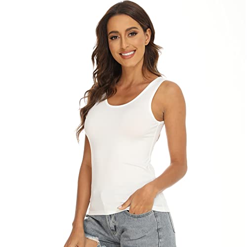 BQTQ 5 Pcs Basic Tank Tops for Women Undershirt Tank Top Sleeveless Under Shirts, S by BQTQ - Image 2
