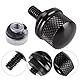 HAPPOW 2 Set Motorrad Aluminium Sitz Schraube, 6mm Motorrad Sitzschrauben für Harley Davidson Sportster, Ersatzschrauben Kompatibel mit Harley, Dana, Road King, Big Glide, Fat Boy (Schwarz) ﻿