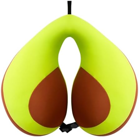 MOOB Neck Pillows for Kids,Traveling Gifts for Toddler & Children U-Shape Car Seat Head Travel Neck Pillow,Toddler Neck Pillow for Carseat Green Brown